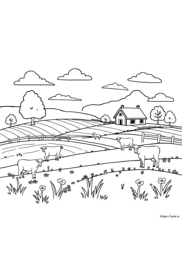 Coloring Pages Of Farms