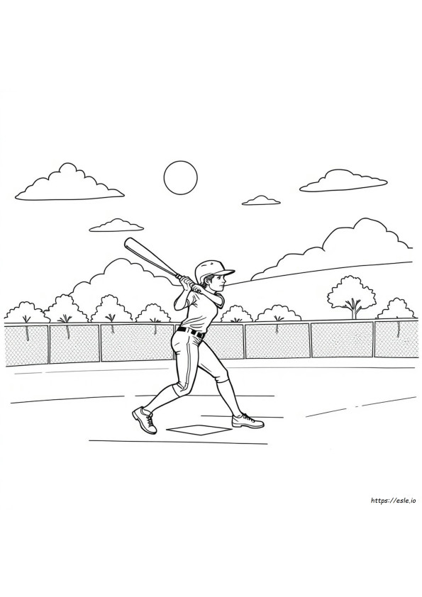 Disegni Da Colorare Di Softball