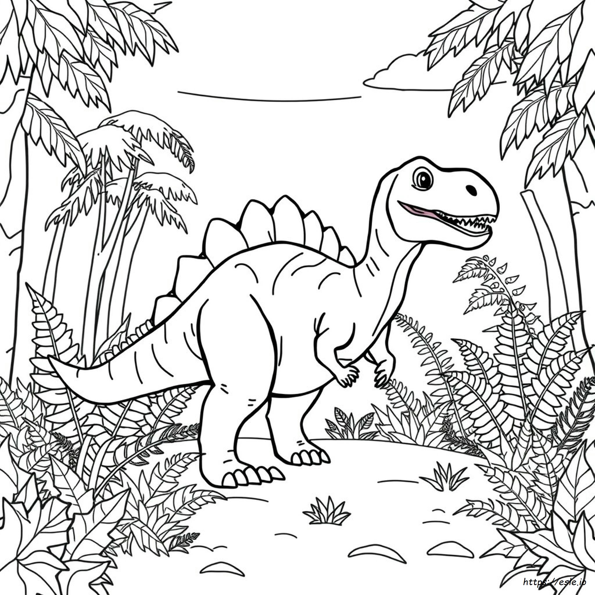 Dinosaurukset Värityskuvat
