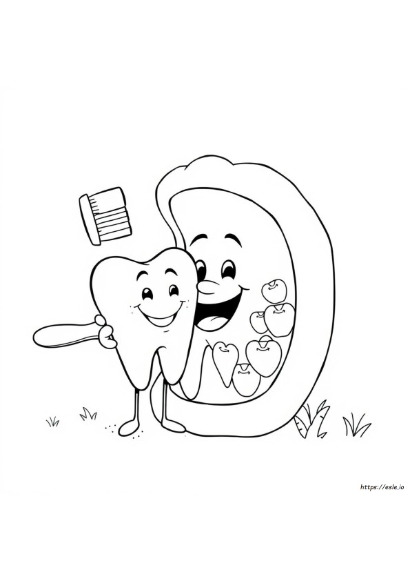 Coloriage Grande Dent