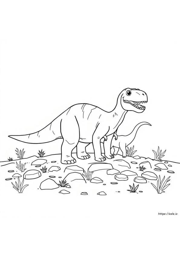 Isimli Dinozor Boyama Sayfaları