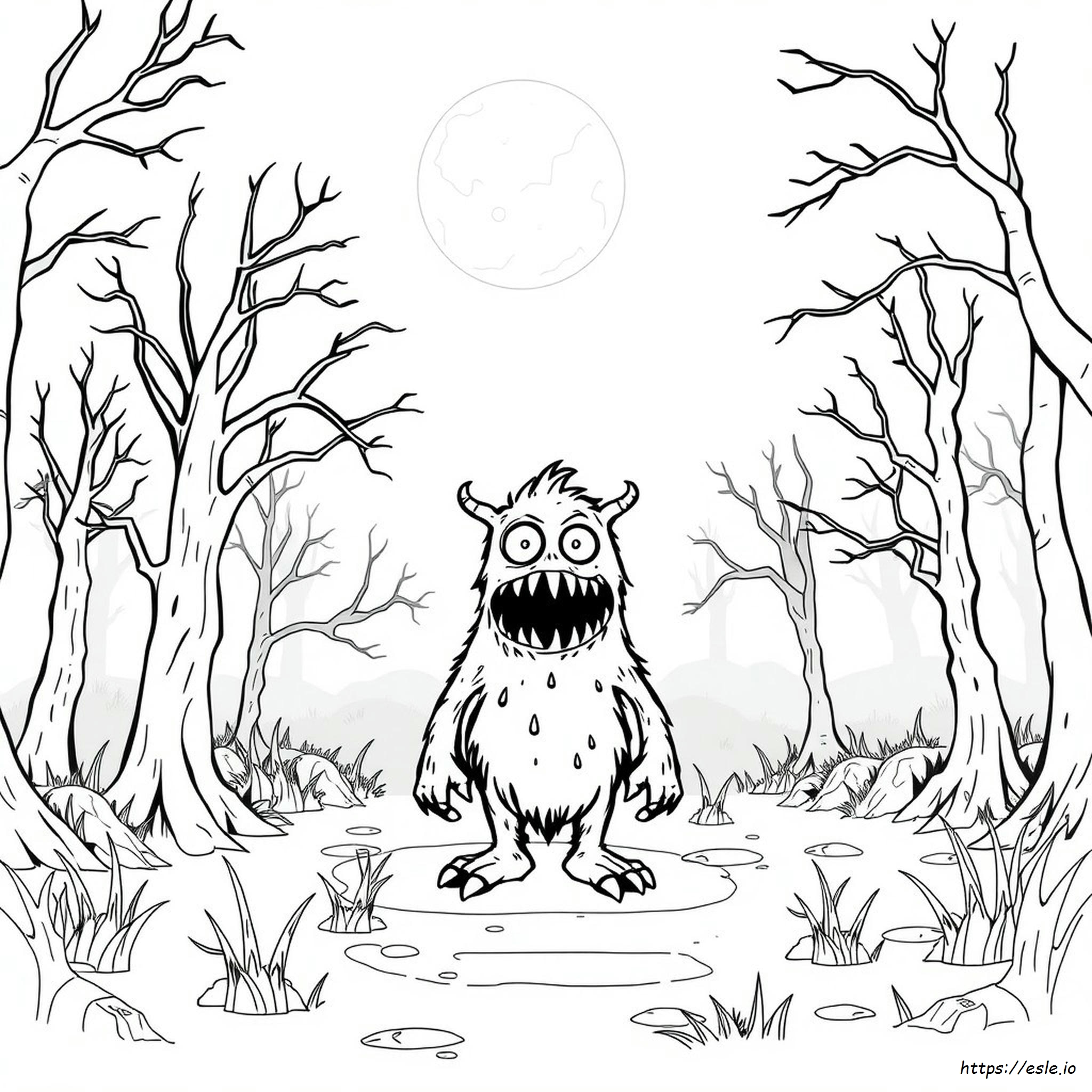Monster Pictures Coloring Pages