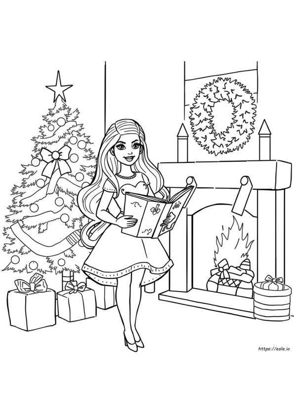 Barbie Kolędowanie Kolorowanki