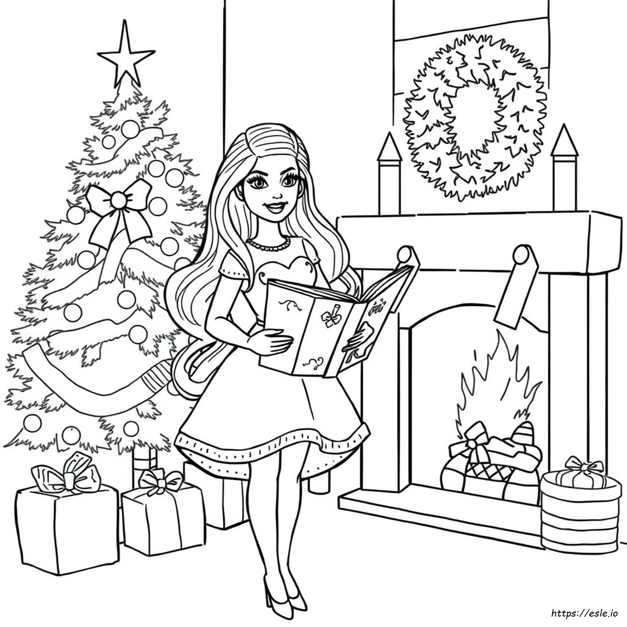 Barbie Christmas Carol Halaman Mewarnai