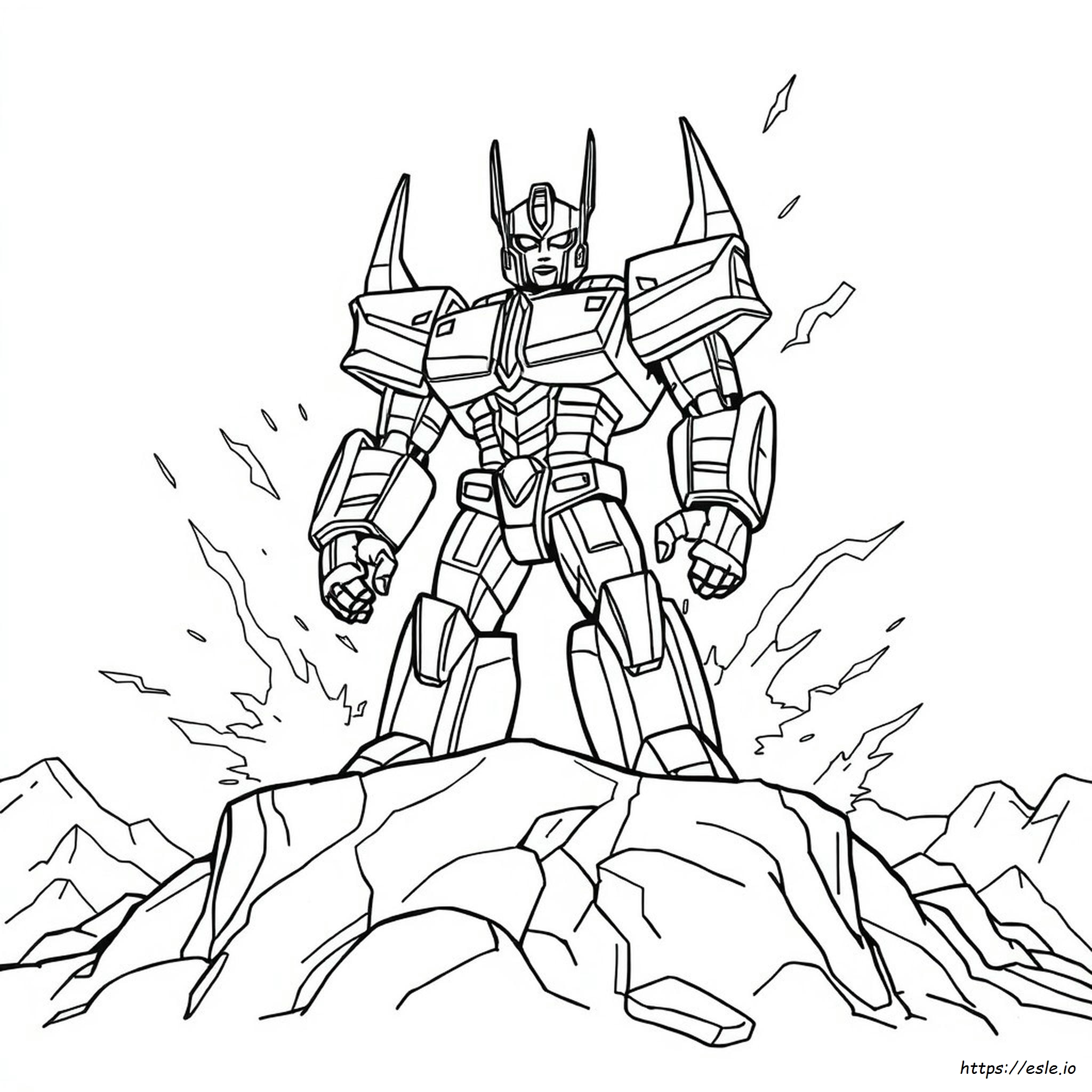Megatron Para Colorear Fácil