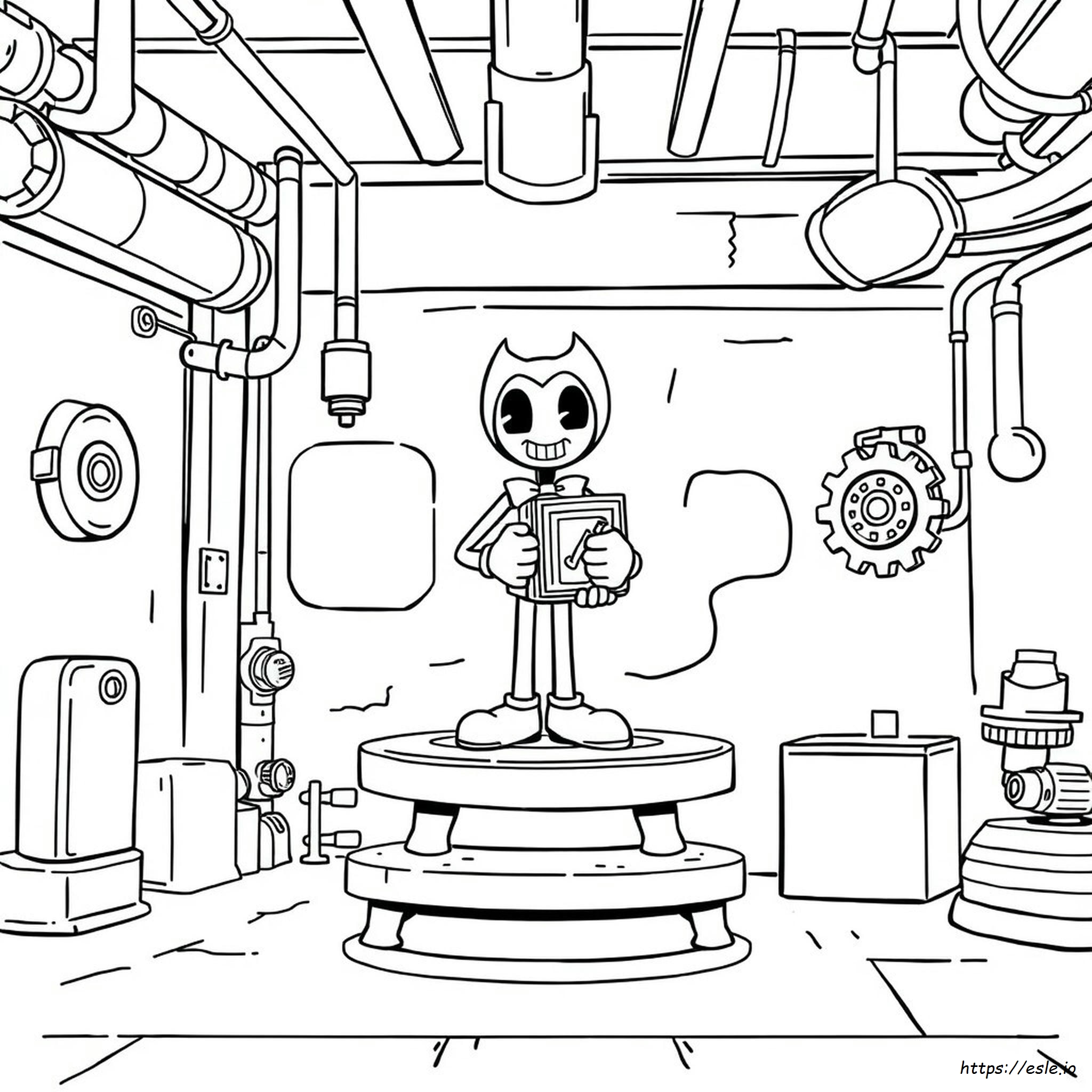 Bendy Ink Machine Coloring Pages