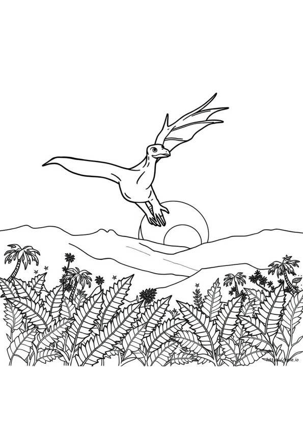 Dimorphodon Boyama Sayfası