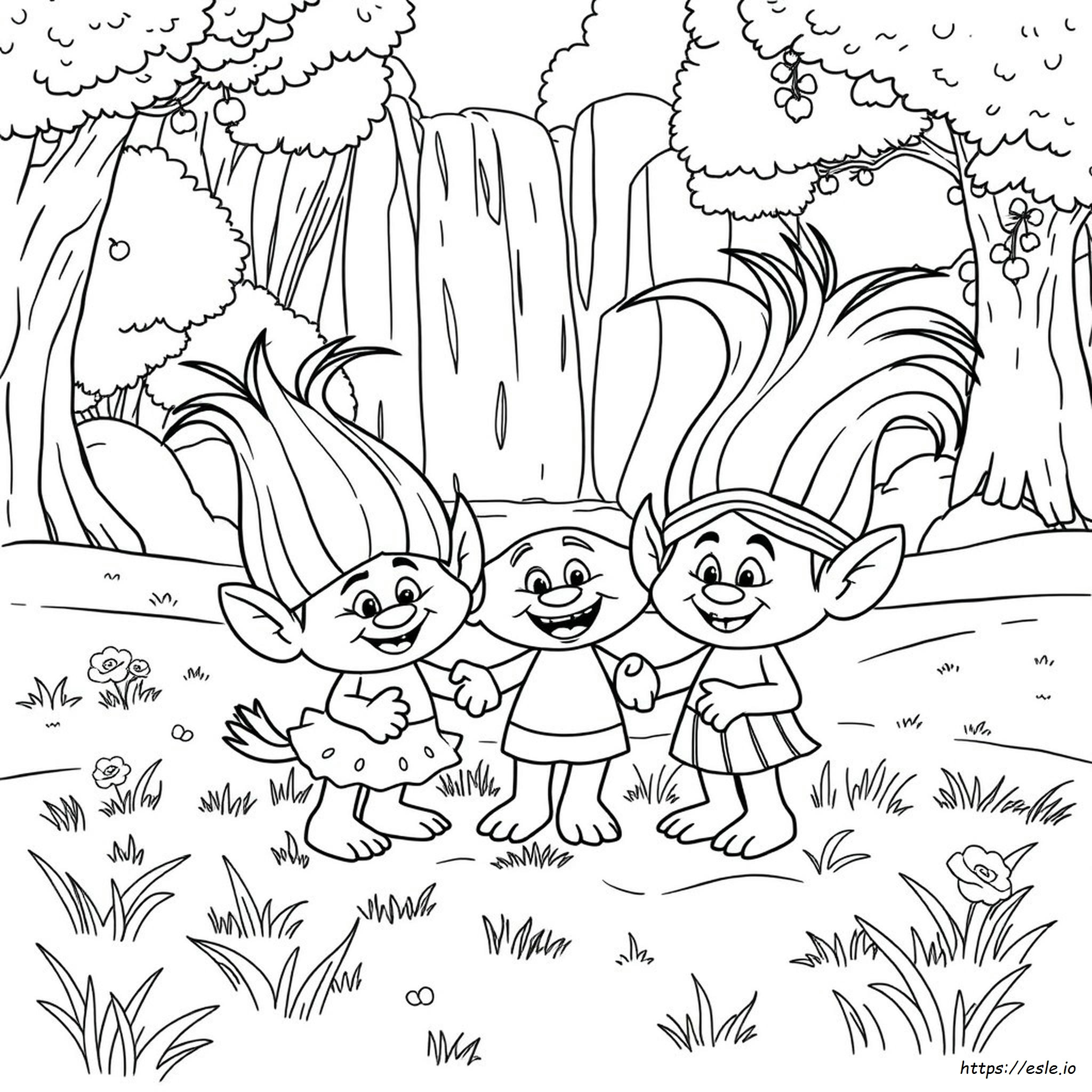 Disney Trollit Värityskuvat