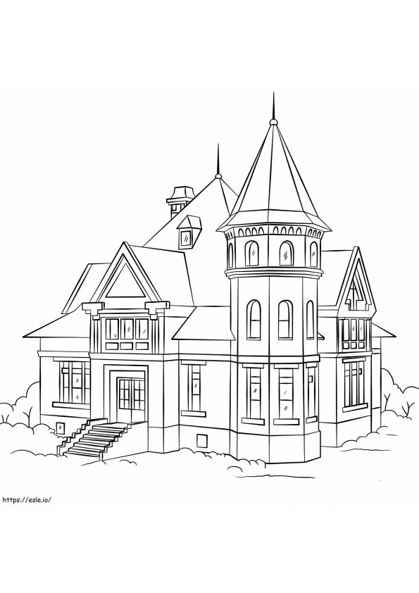 Big Mansion 2 coloring page