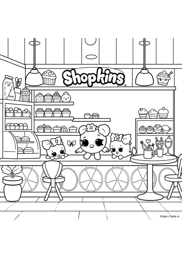 Shopkins De Comidinha Fofa Para Colorir