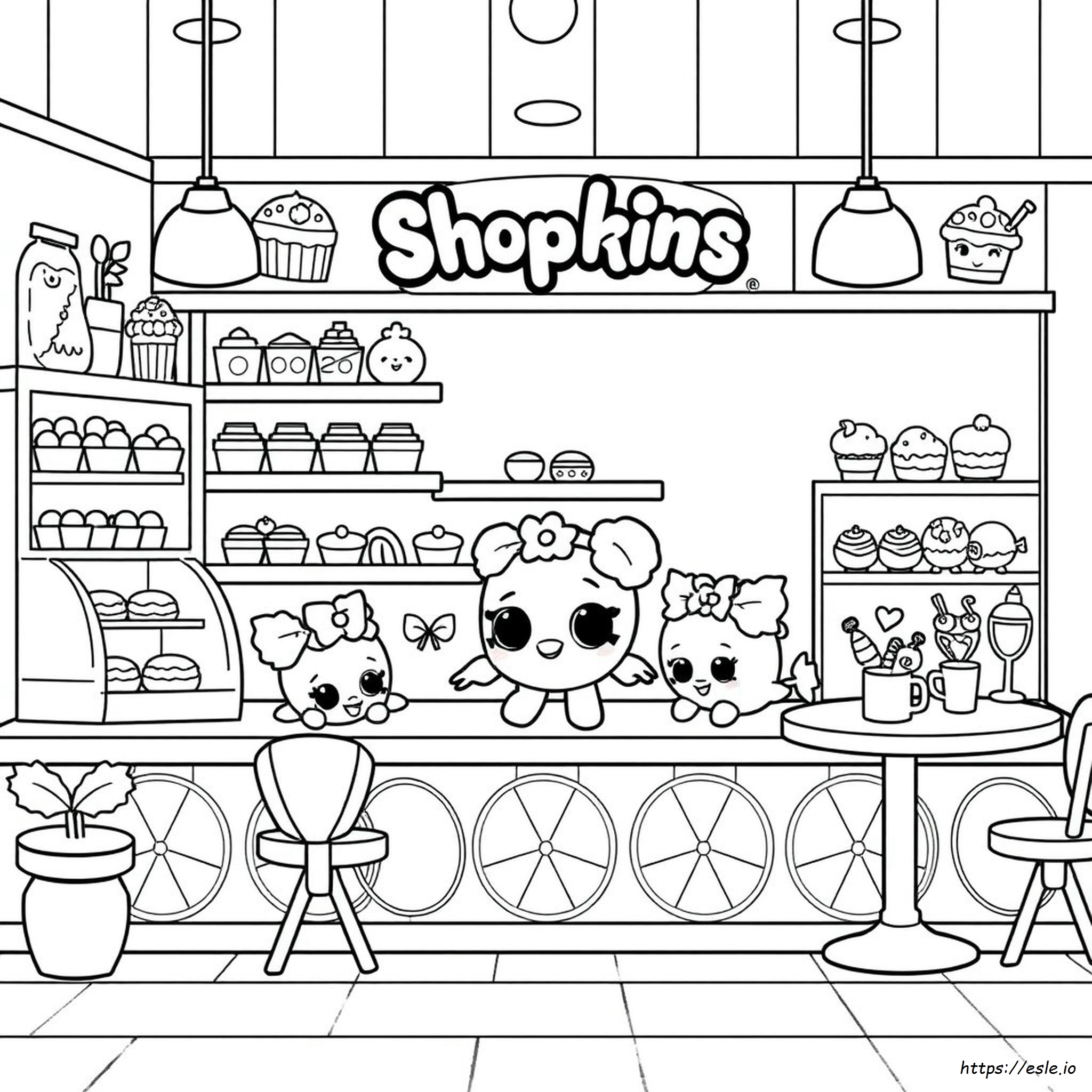 Shopkins Cibo Carini Da Colorare