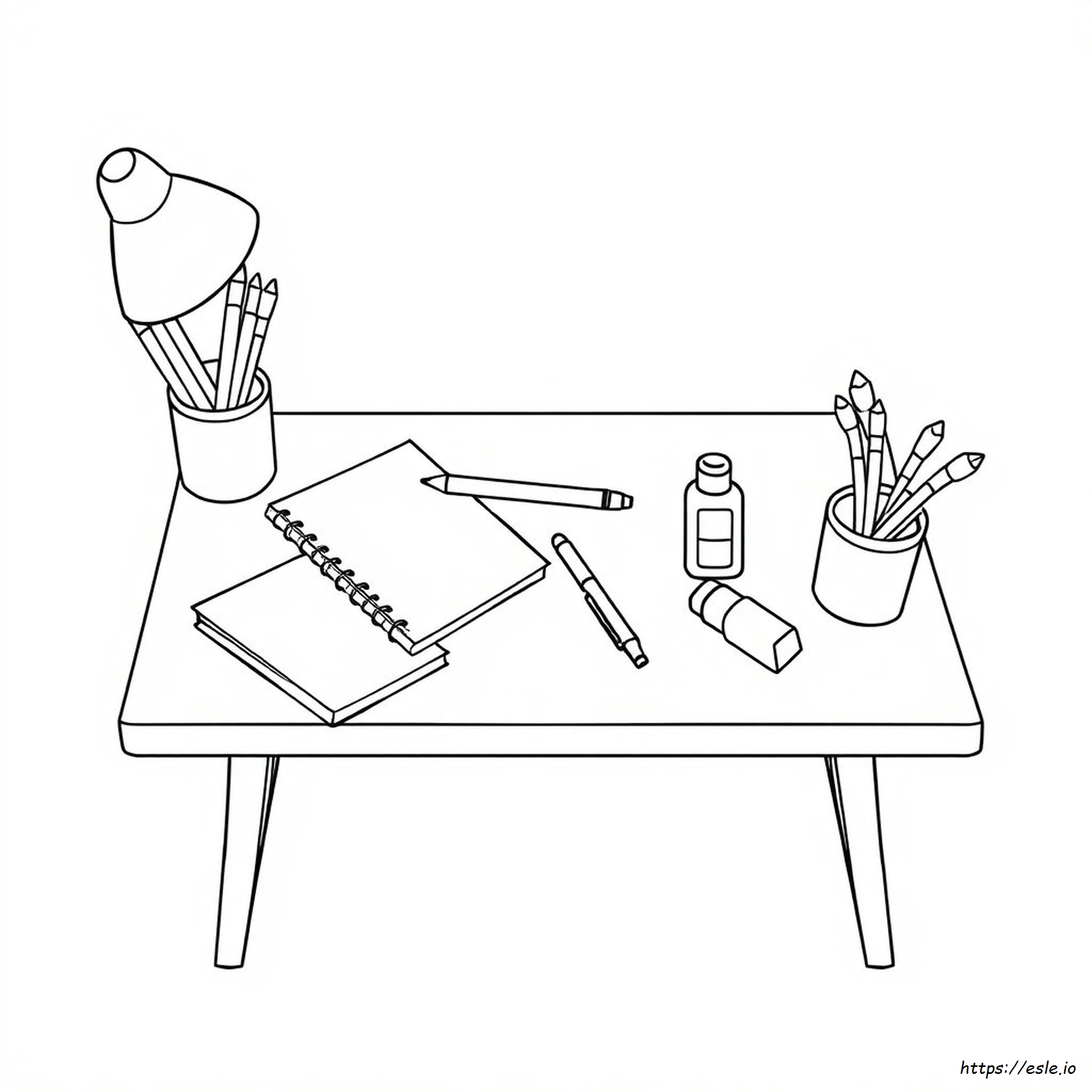 Stationery Colouring Pages