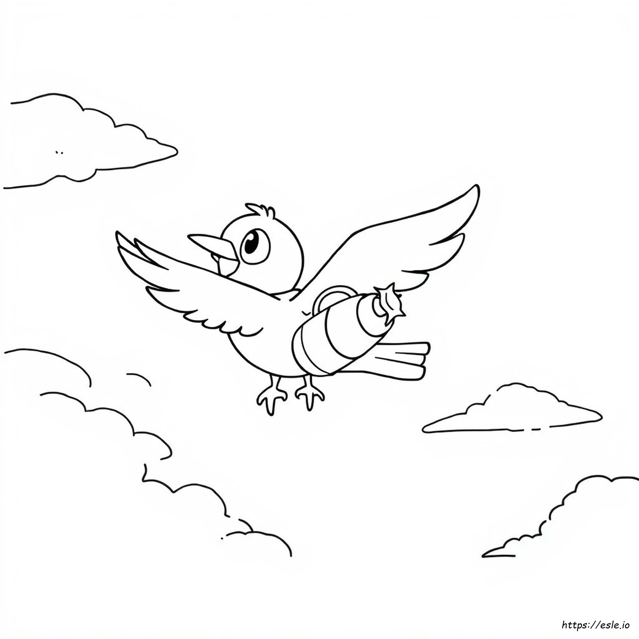 PPájaro Bomba Para Colorear