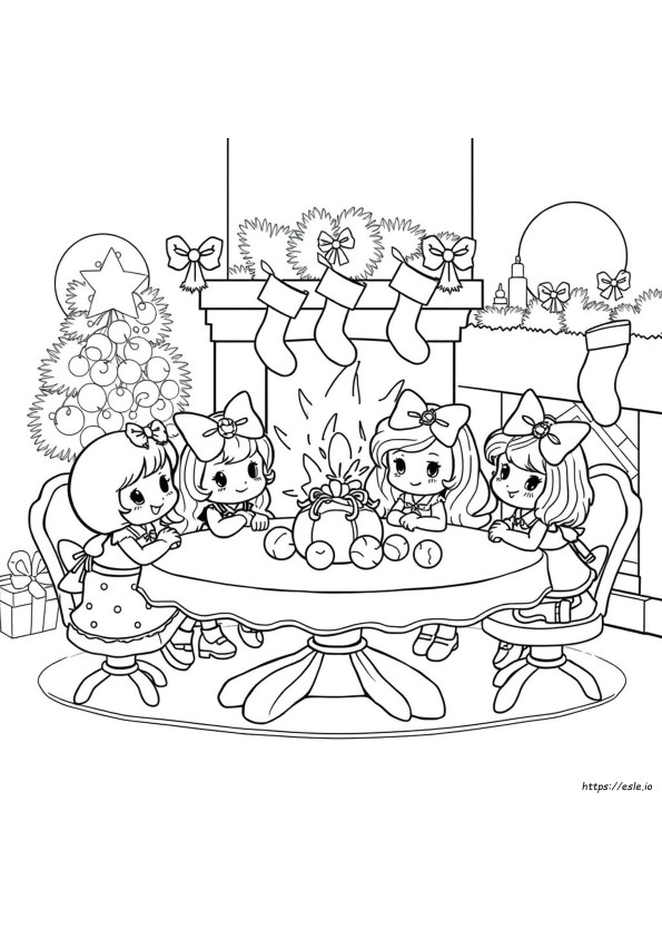 Aardbeien Kerst Kleurplaten