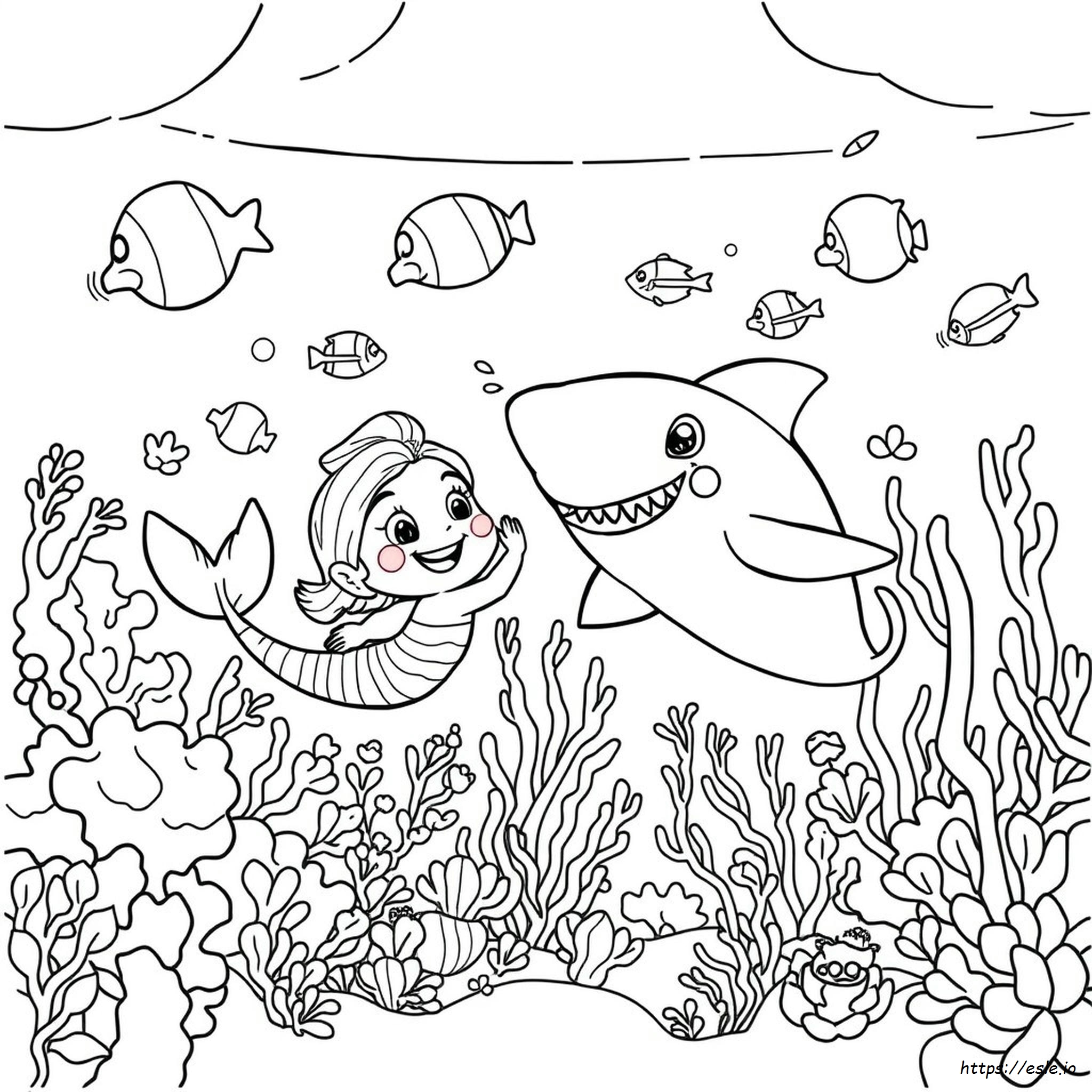 Mermaid Zig E Sharko Disegni Da Colorare