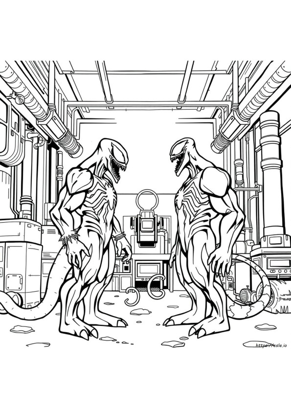 Carnage Venom Colouring Pages