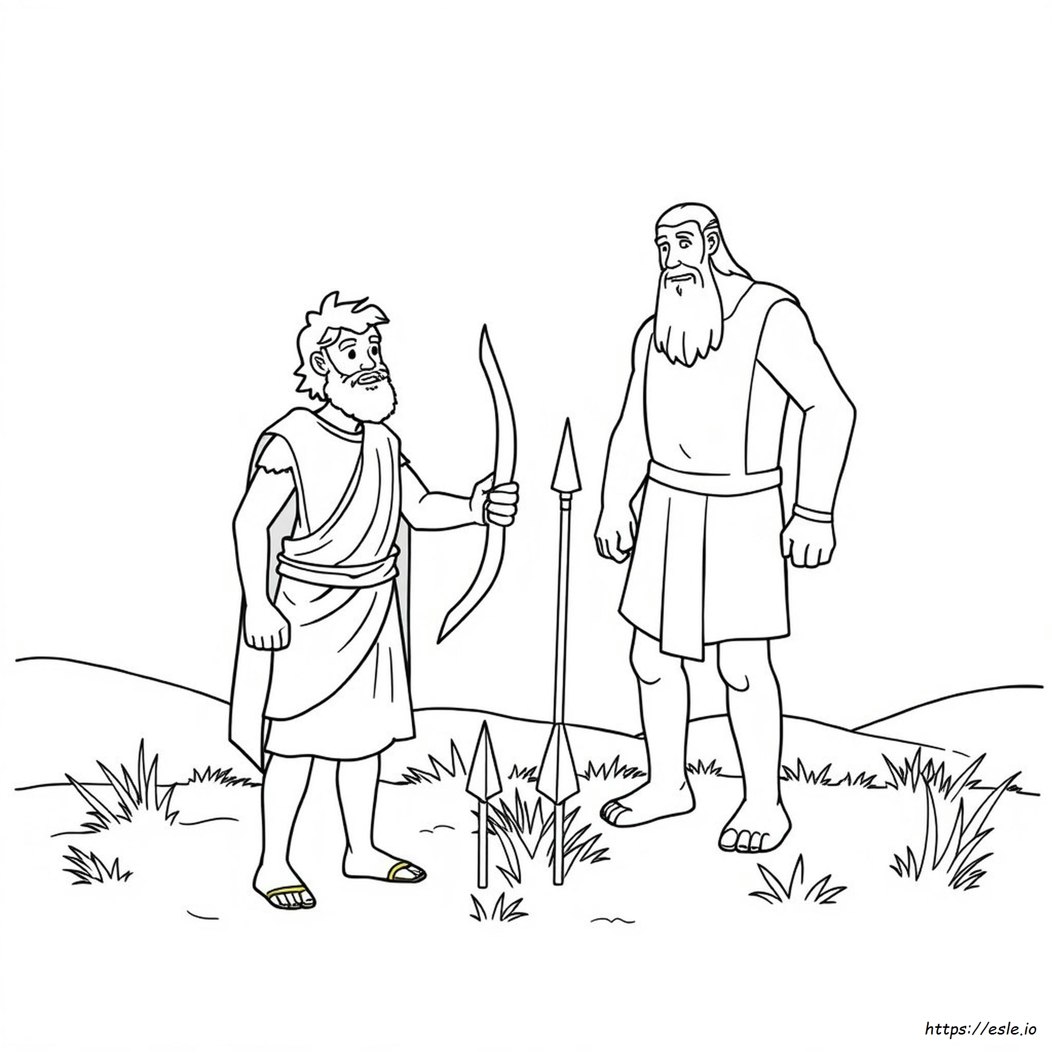David Und Goliath Ausmalbilder