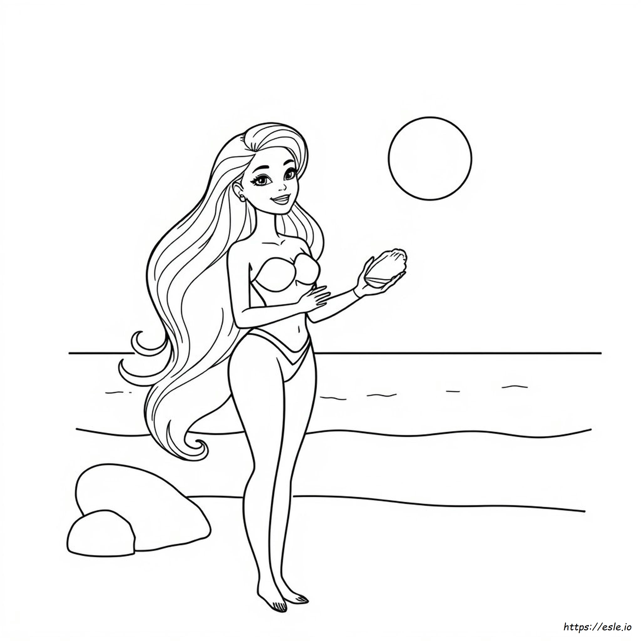 Gambar Mewarnai Barbie