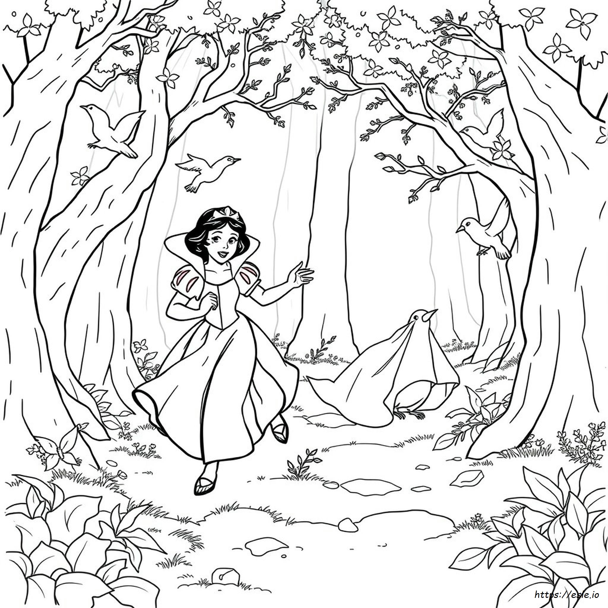 Evil Queen Snow White Coloring Page