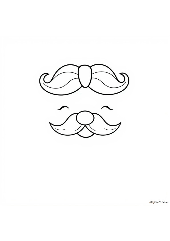 Moustache Coloring Page