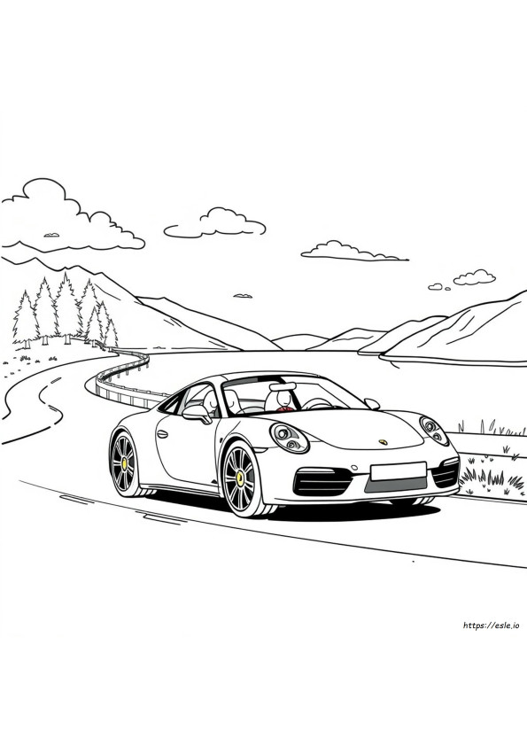 Pagini De Colorat Porsche
