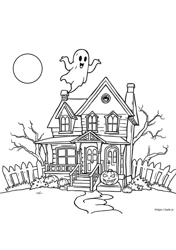 Desene De Colorat Înfricoșătoare De Halloween