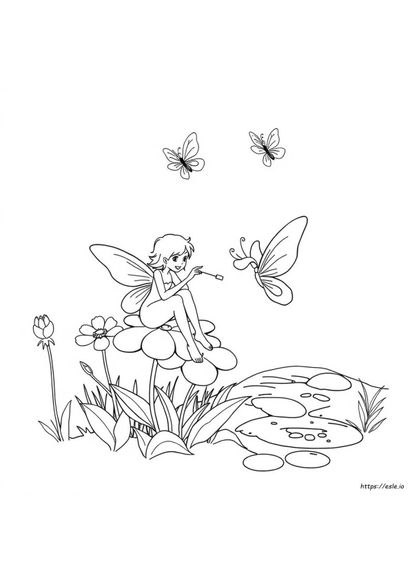 Fairy Coloring Pages For Kids