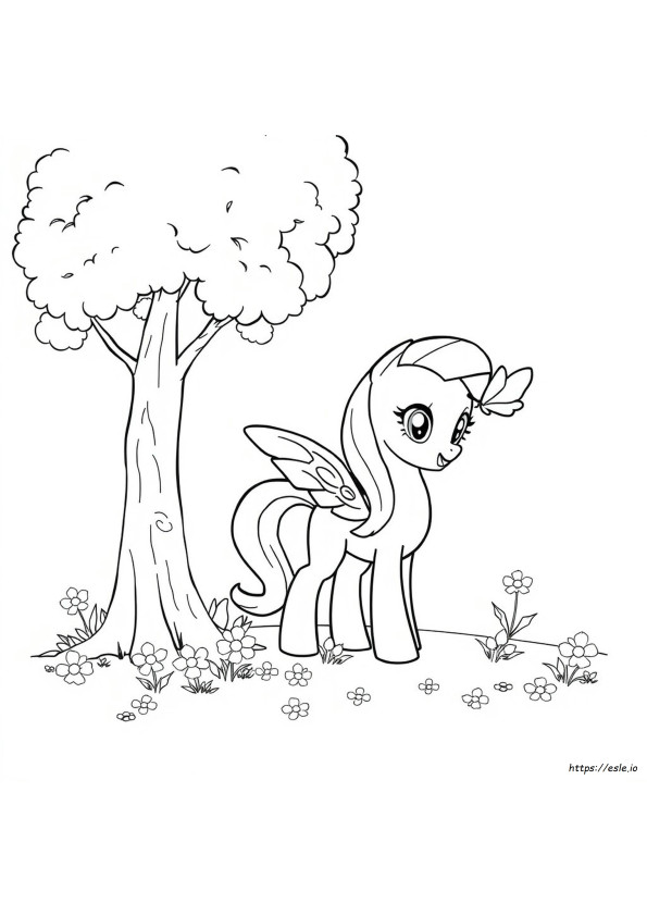 Fluttershy Para Colorir