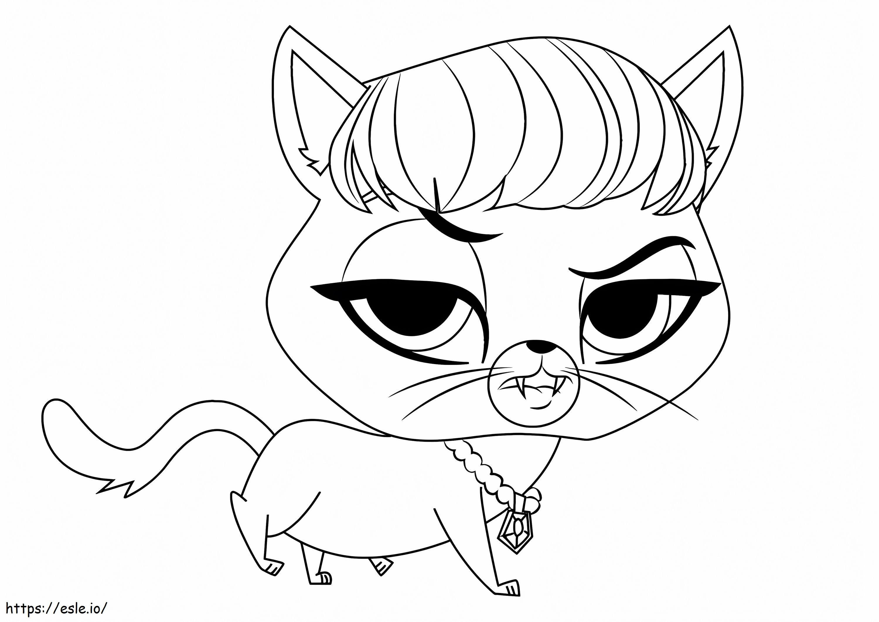  Cum să desenezi Delilah Barnsley din Littlest Pet Shop Pasul 0 de colorat