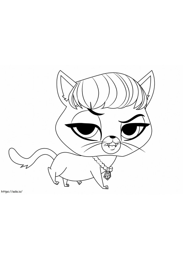 How To Draw Delilah Barnsley From Littlest Pet Shop Step 0 coloring page