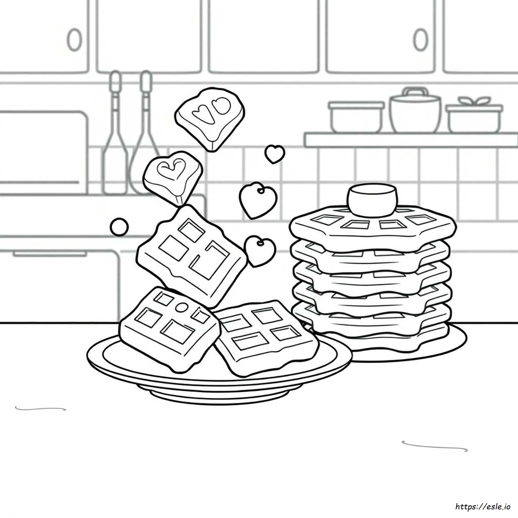 Drawing Wiff Waffles Coloring Pages