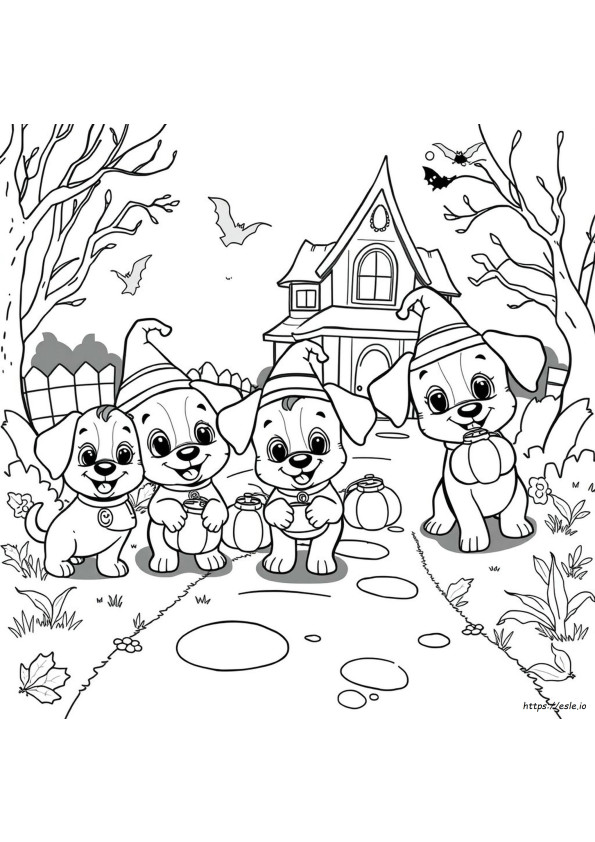 Coloriages Puppy Dog Pals Halloween