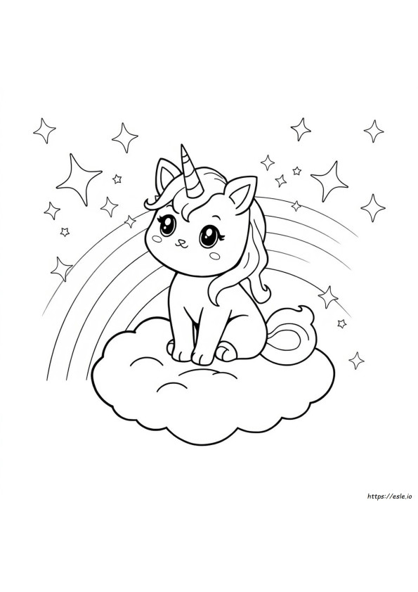 Coloriages De Chat Licorne Unikitty