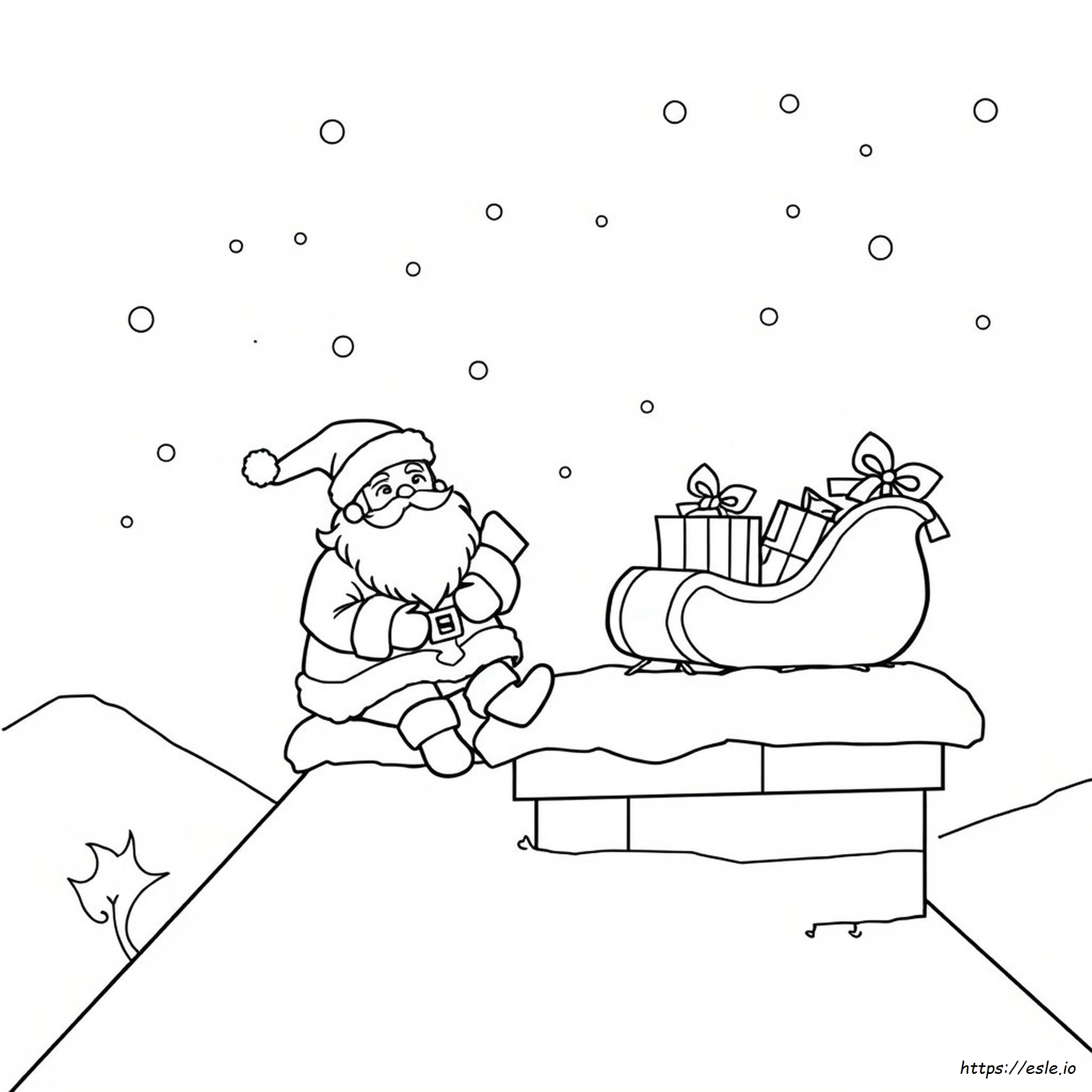 Santa Coloring Pages To Print