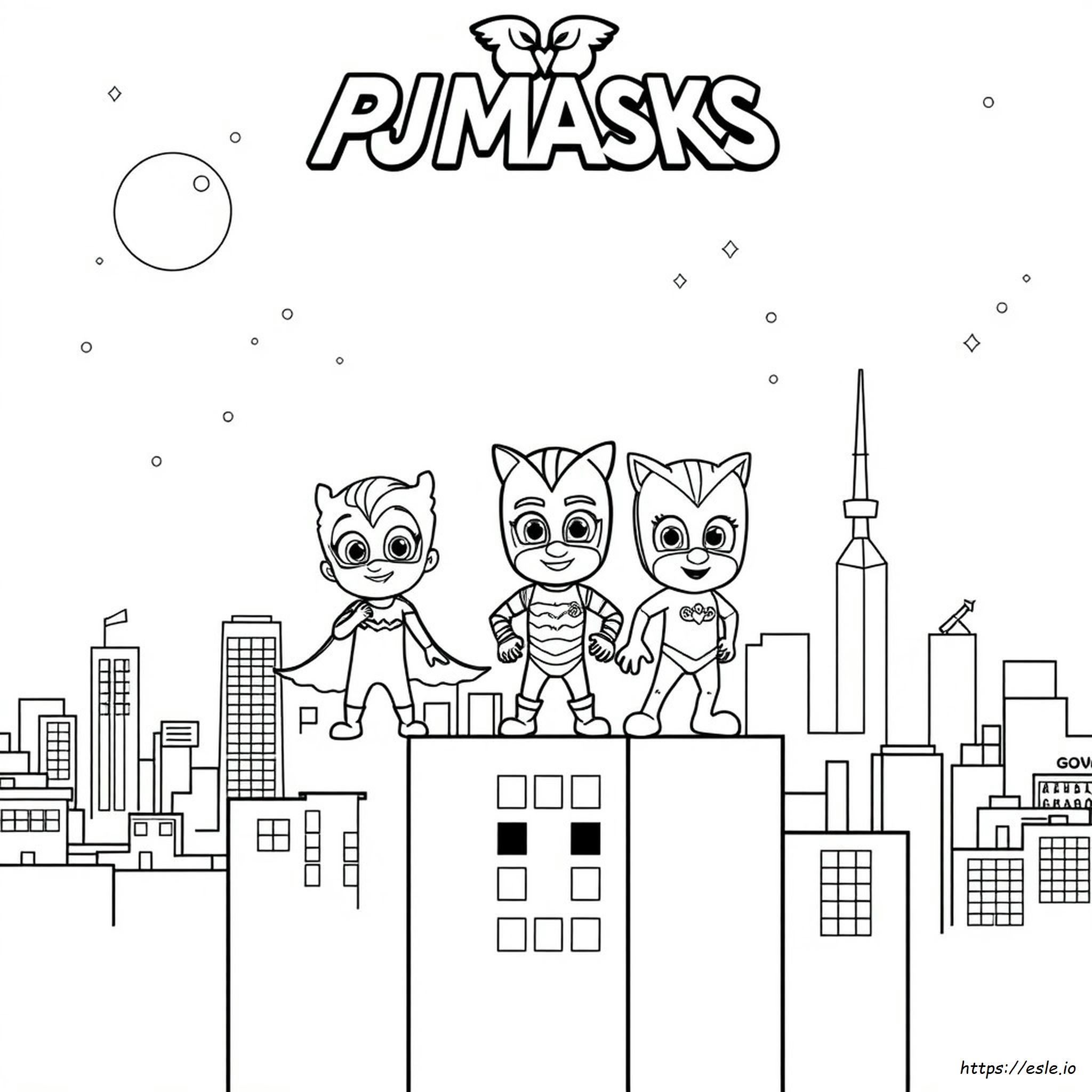 Pj Masks Coloring Pages Pdf