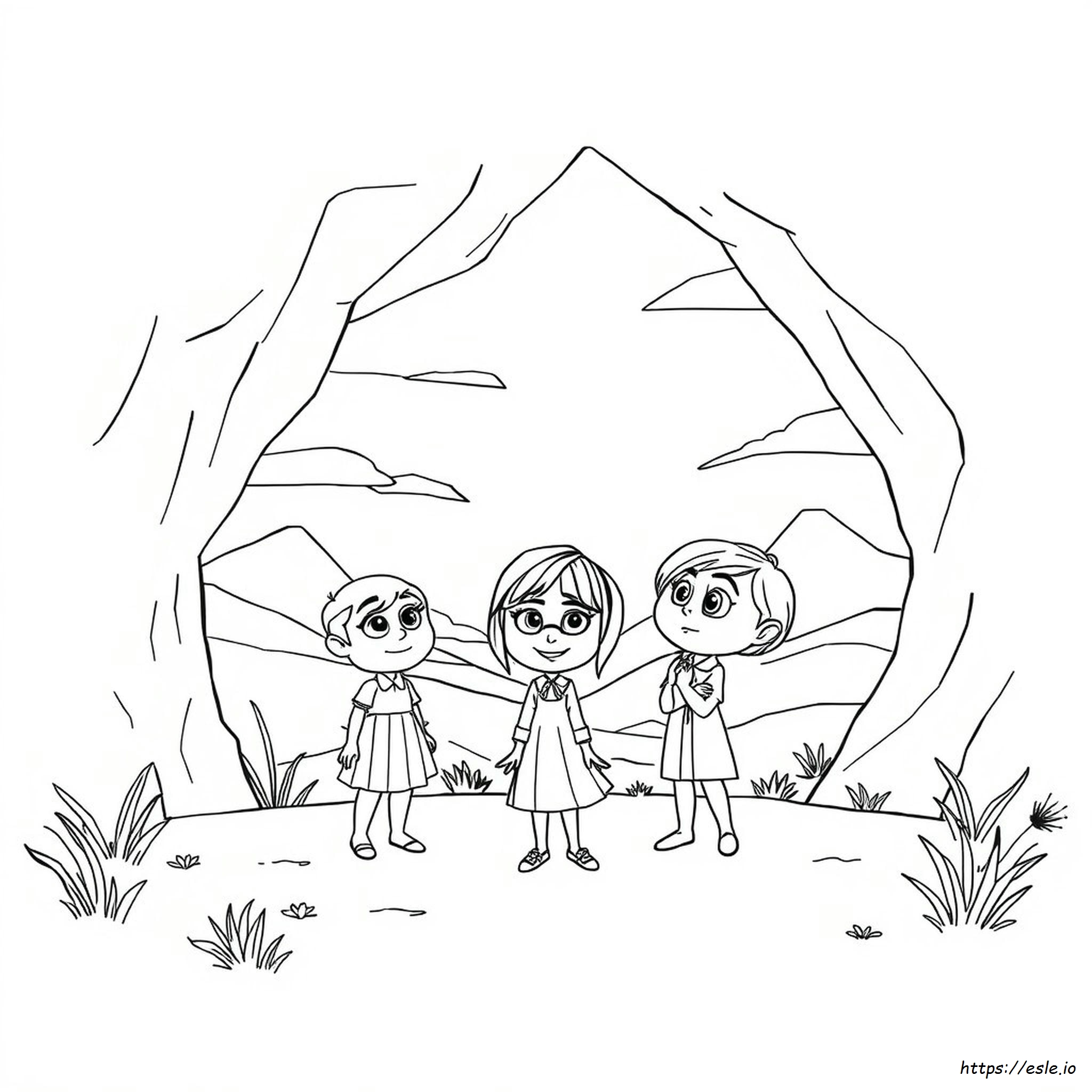 Inside Out Colouring Pictures