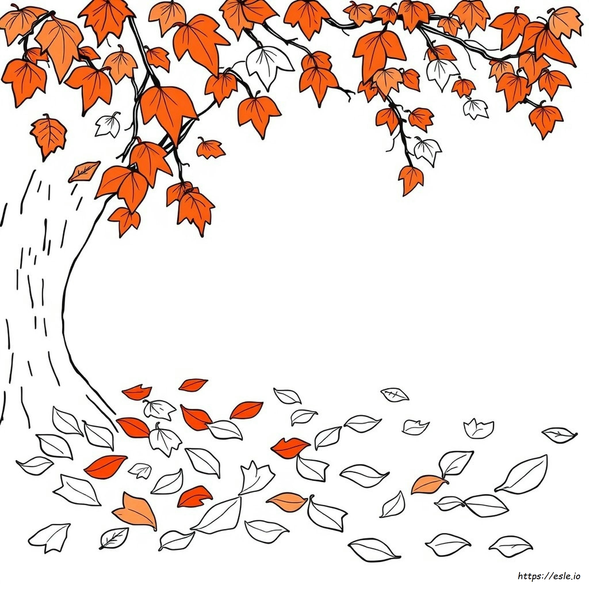 Easy Fall Coloring Pages Free