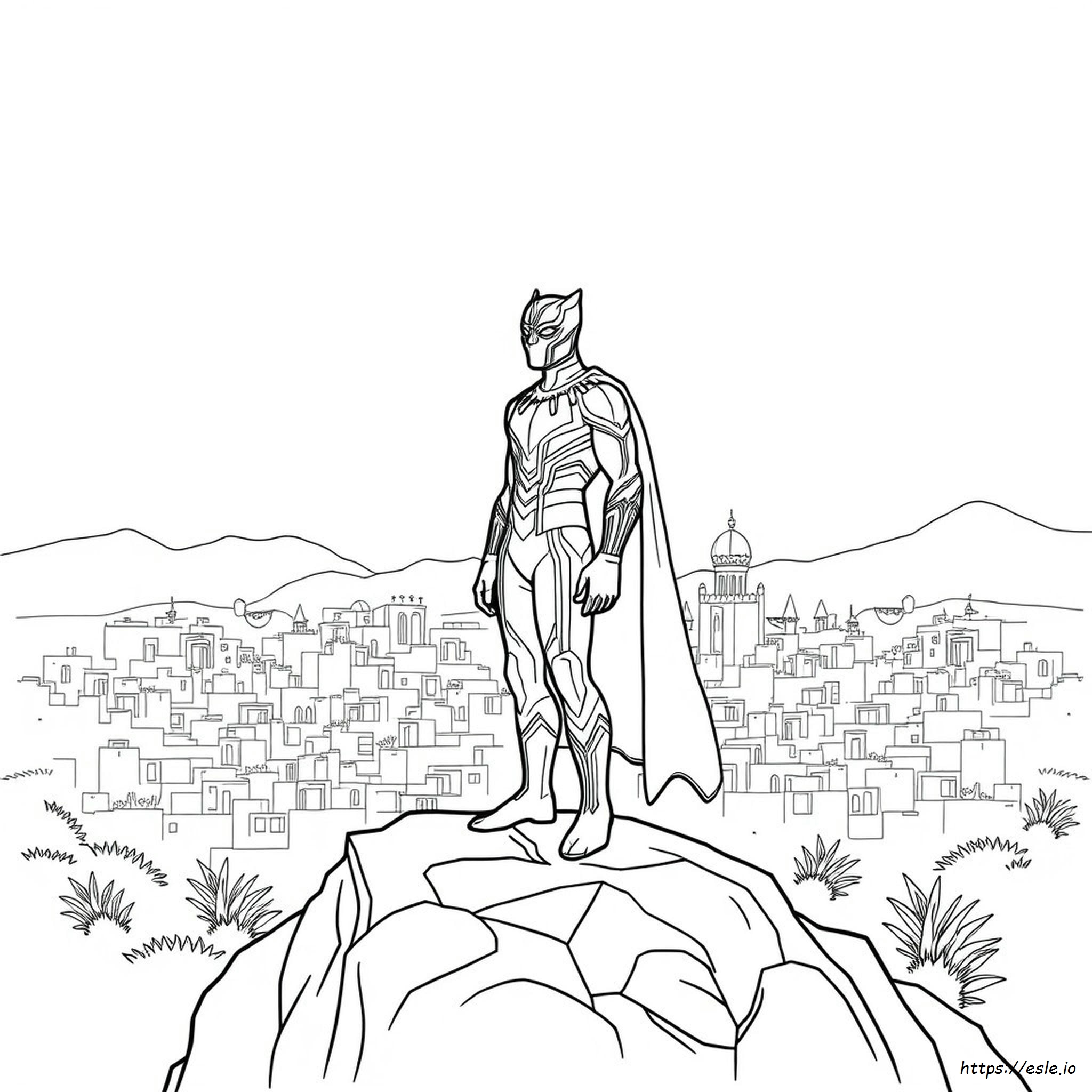 Black Panther Movie Coloring Pages