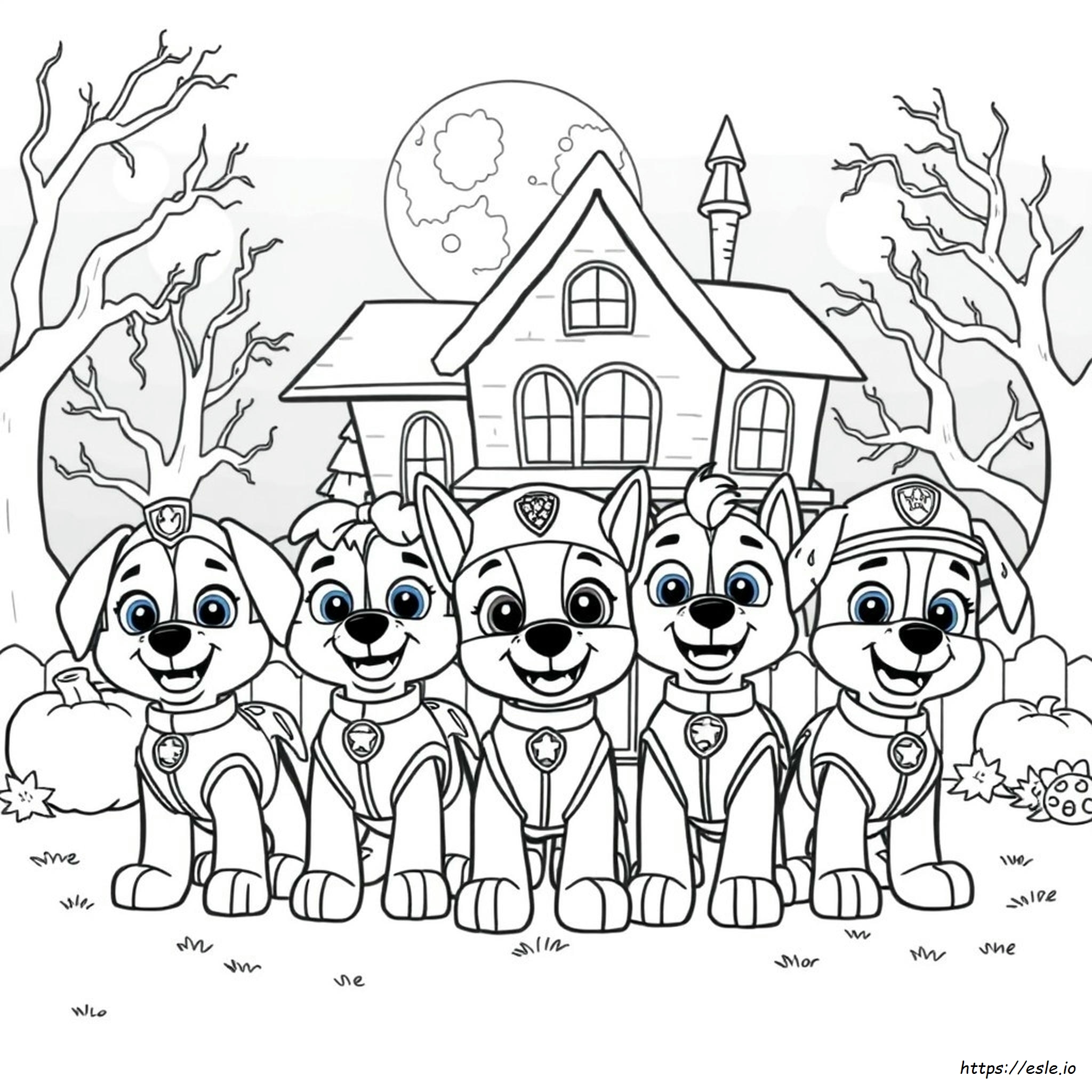 Dibujos De La Patrulla Canina Para Colorear De Halloween Imprimibles Gratis