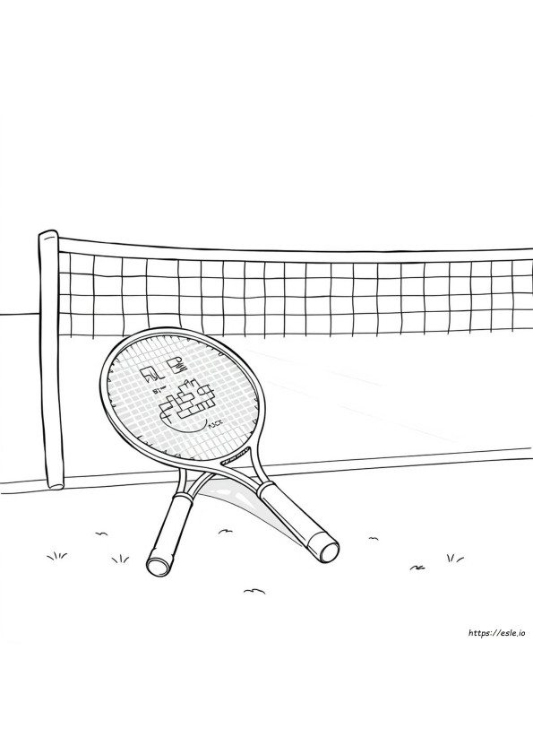 Racchetta Da Tennis Da Colorare