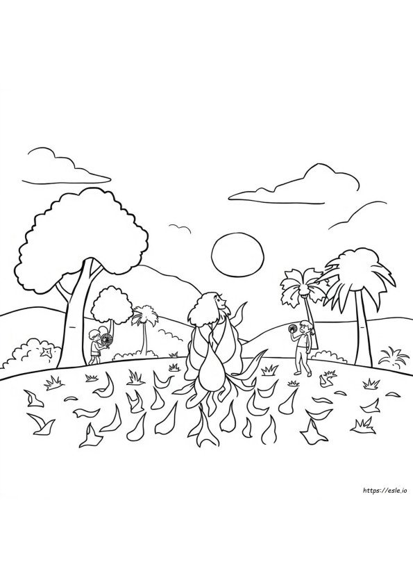 Coloriage Canicule