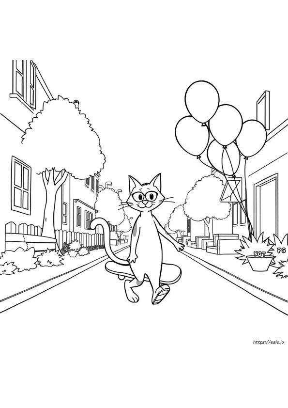 Pete The Cat Colouring