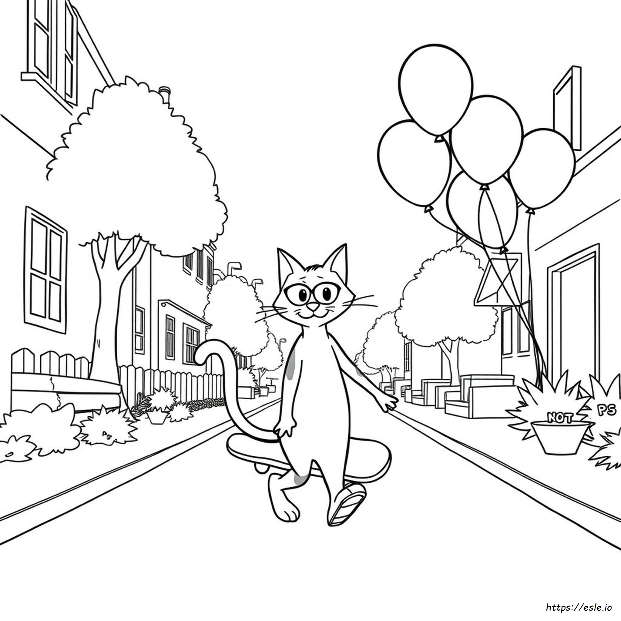 Pete The Cat Colouring