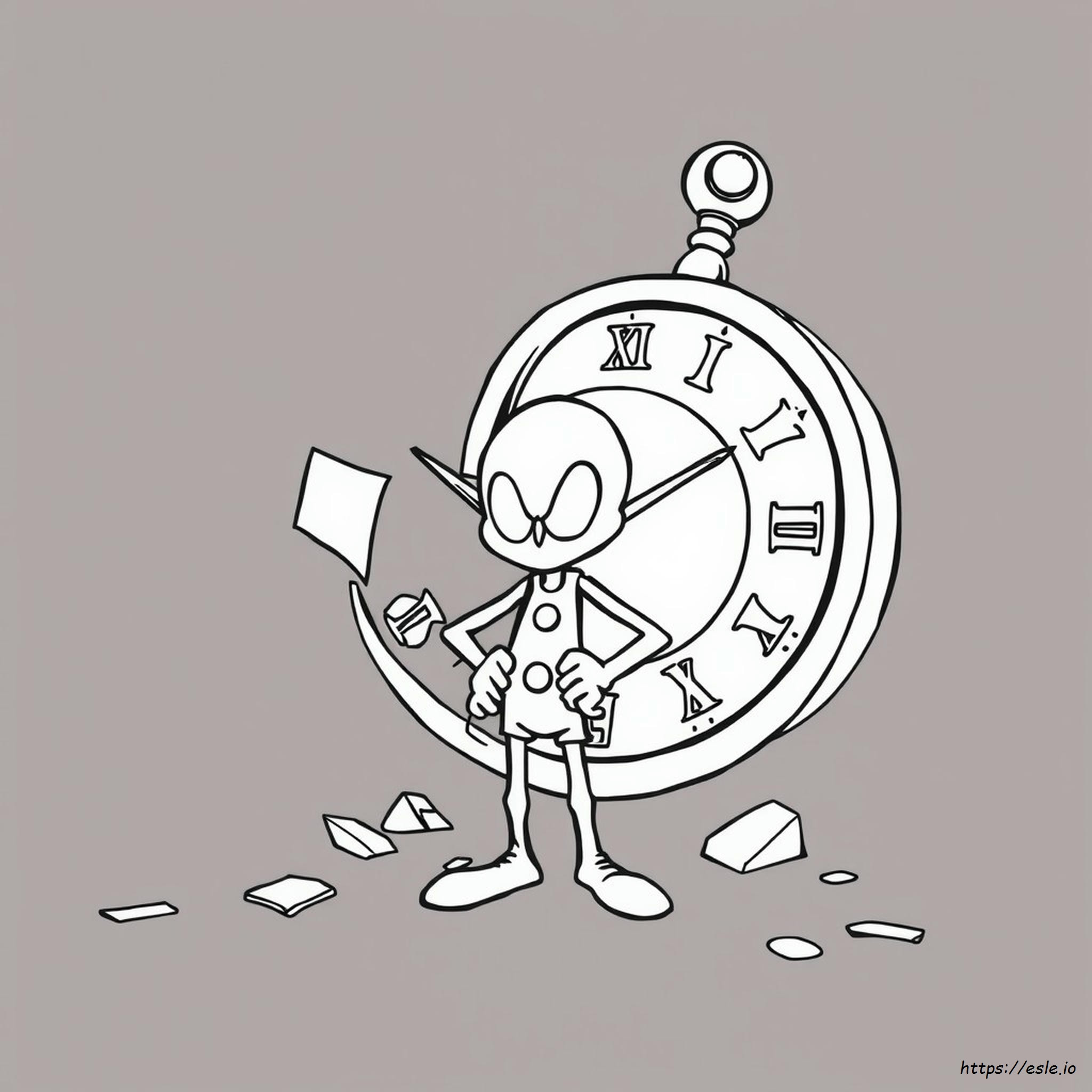Gambar Mewarnai Bad Time Sans