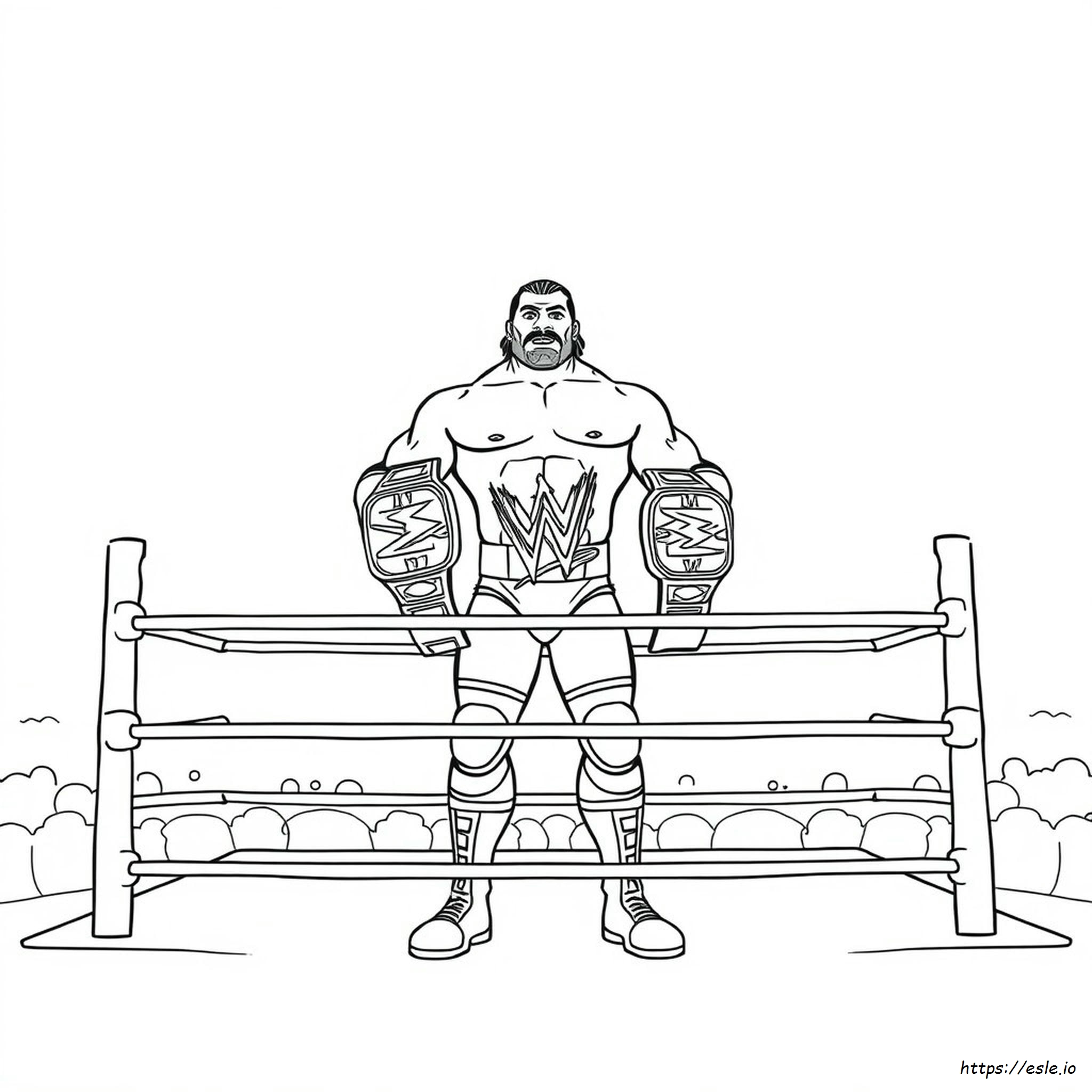 Free Coloring Pages Of Wwe Wrestlers
