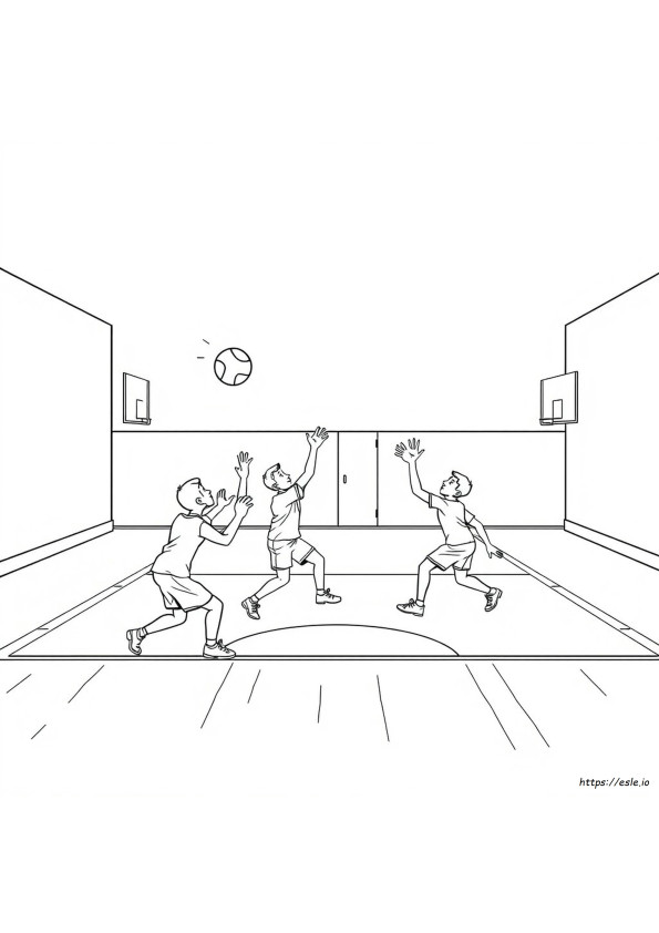 Dodgeball Gambar Mewarnai
