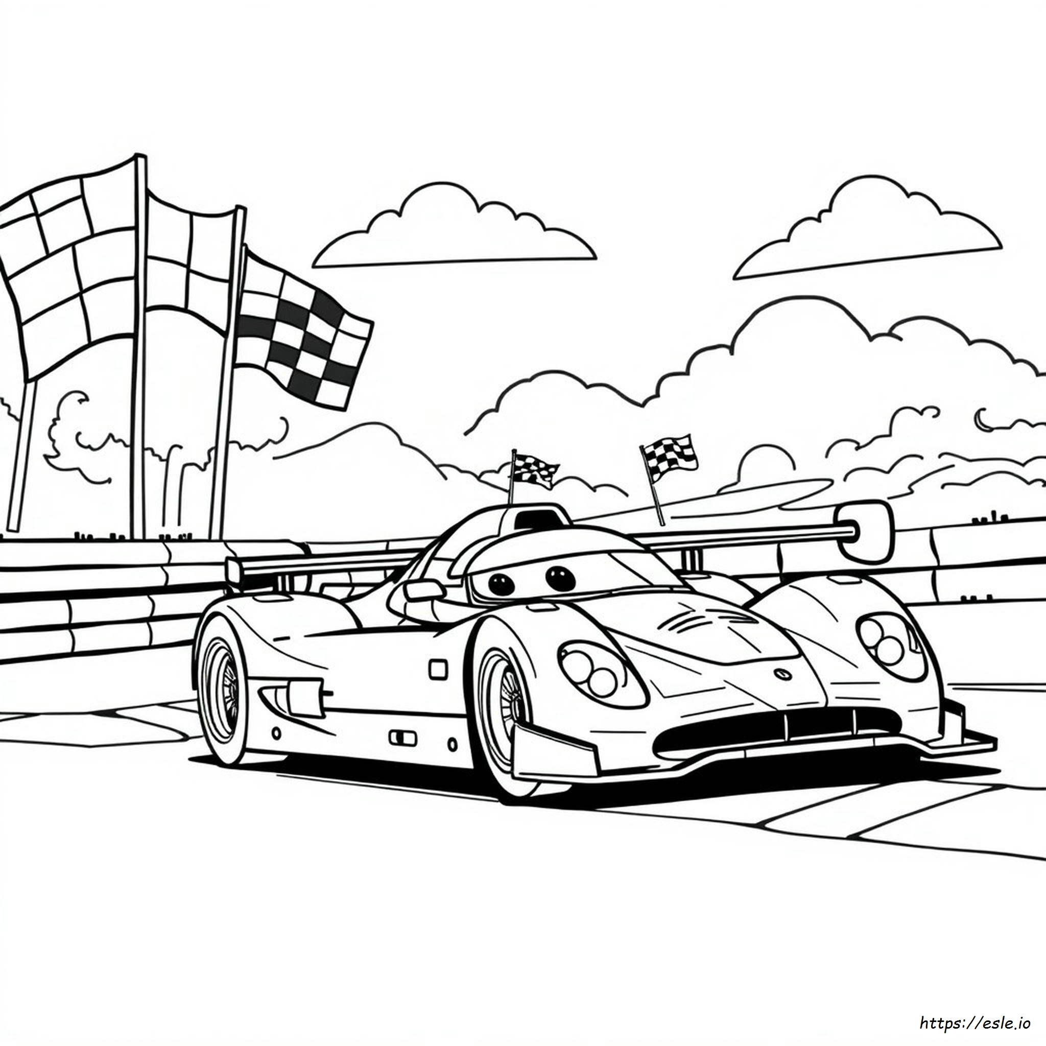 Race Ace Coloring Page