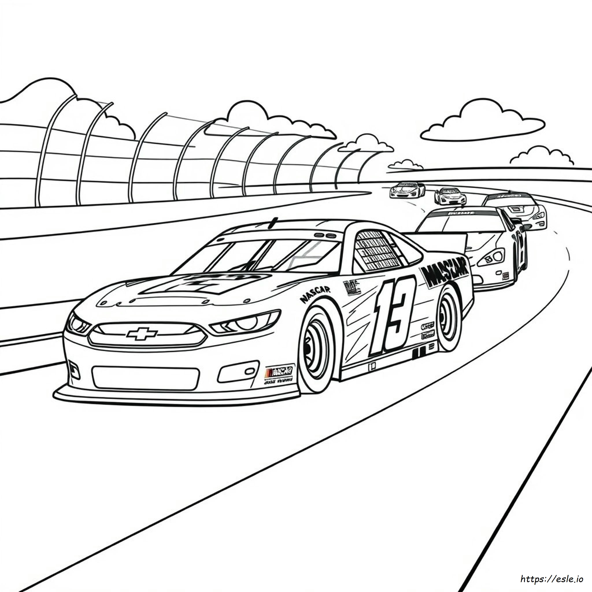 Free Printable Nascar Coloring Pages