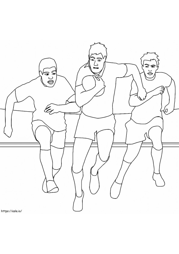 Coloriage Rugby imprimable à imprimer dessin