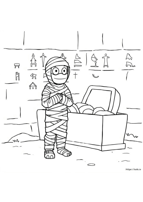 Desenhos De Múmias Para Colorir Grátis Para Imprimir